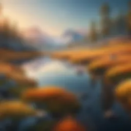 A calm landscape symbolizing emotional stagnation