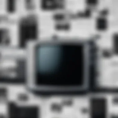 A collage of traditional media forms including newspapers and television