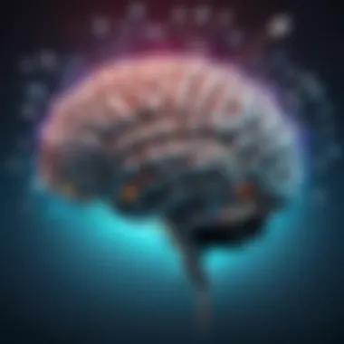 Psychological Effects of Gaming An artistic representation of a brain lit up by various gaming elements, symbolizing psychological effects.