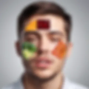 Visual representation of emotional triggers related to eating