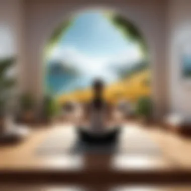 Mindfulness as a Tool for Recovery A serene and contemplative space representing mindfulness