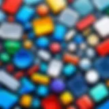 Close-up of different types of plastic materials showcasing their characteristics.