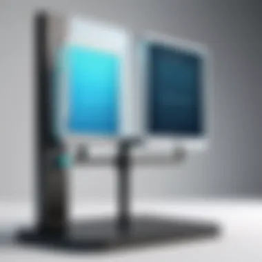 A visual metaphor depicting the balance between technology and privacy