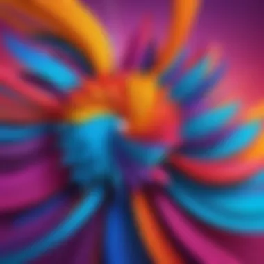 Resilience Through Vibrancy An abstract representation of resilience through vibrant colors