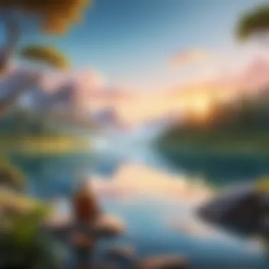 Inner Peace and Self-Acceptance A serene landscape symbolizing inner peace and self-acceptance