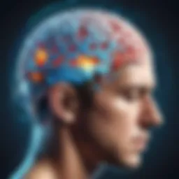 A brain exhibiting stress and tension