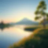 A serene landscape reflecting the beauty of nature's kindness.