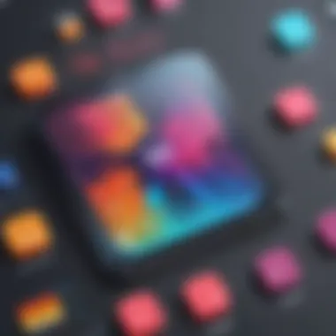 Harmonious Color Palette Fusion Vibrant color palette blending seamlessly