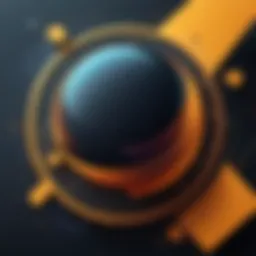 Abstract shapes and lines representing creativity