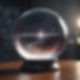 Mystical Crystal Ball Reflecting Light