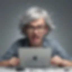 Conceptual Illustration of Professional Frustration