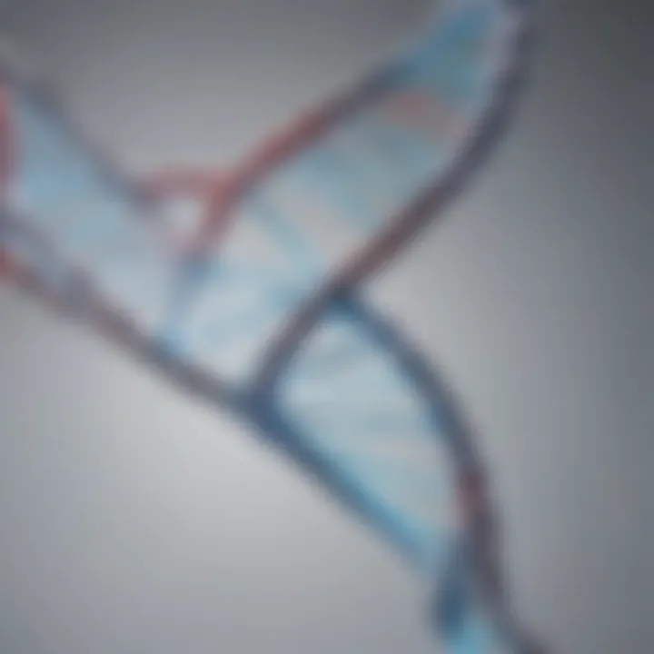 Illustration depicting the intricate DNA structure in biology