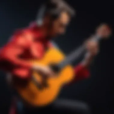 Tarantas Flamenco guitarist in passionate performance