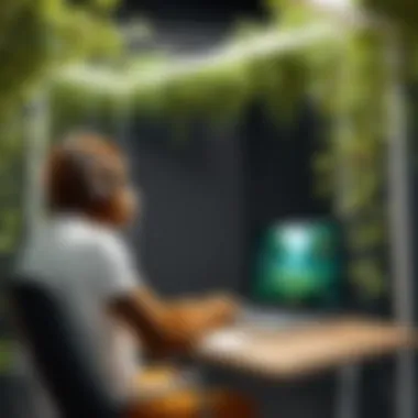Immersive Swing Chat Experience Immersive experience of users swinging on vines while chatting in Monkey Chat