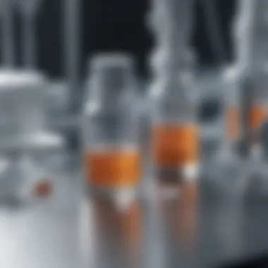 Precise Testing of Vaccine Formulation Vaccine formulation being tested in controlled environment