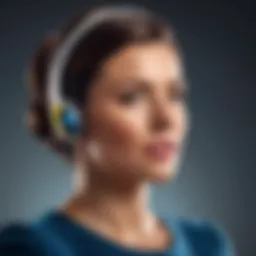 Confident speaker delivering a powerful message