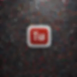 Captivating YouTube logo in a mosaic of colors