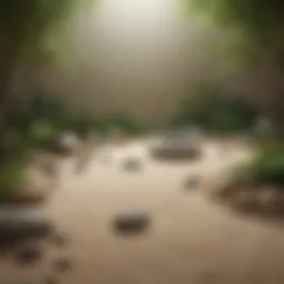 Zen garden oasis for meditation